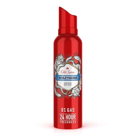 Old Spice Wolfthorn No Gas 24 hour Long Lasting Freshness Deodorant Perfume Body Spray For