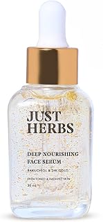 Just Herbs Face Serum | 24K Gold, Bakuchiol | Anti-ageing Face Serum for Women | Instant Hydration - 30ml