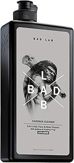 Bad Lab Anti-Aging 3-in-1 Caveman Cleaner for Face, Body & Hair | Men's Shower Gel infused with Vitamin E, Fluidipure™ 8G & Red Snow Extract for pH Restoration, Anti-Oxidation & Odour Control | 400ml