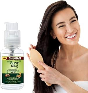 ShoHan Serum For Dry Frizzy Hair, with Argan Oil, Walnut Oil & Keratin, Heat Protectioni with Olive Oil , For Hair Fall Control and Growth. Leaves Shiny, Moisturized, Smooth, Reduces Split Ends & Dryness (Pack of 1)