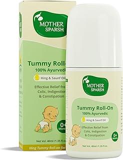 Mother Sparsh Tummy Roll On For Baby, Colic Relief, Constipation and Indigestion With Hing & Saunf | 100% Ayurvedic - 40ml