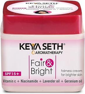 Keya Seth Aromatherapy Fair & Bright Day Cream Skin Whitening Brightening Nourishing natural & Anti Spot Fairness Moisturizer SPF 15+ Enriched with Pure Essential Oil