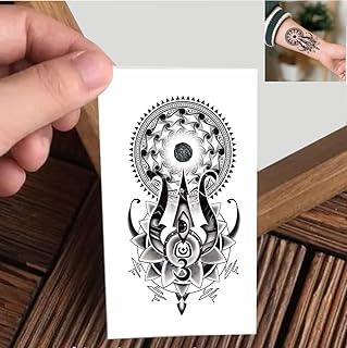 VANVATI Om Mandala With Trishul Temporary Tattoo Sticker For Male And Female Tattoo Sticker