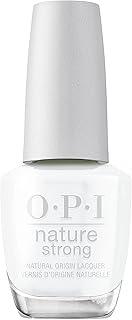 O.P.I Nature Strong Natural Nail Polish | Strong as Shell Nail Lacquer (White) | 15 ml | Long-Lasting, Glossy Nail Polish | Natural Origin, Vegan & Cruelty Free