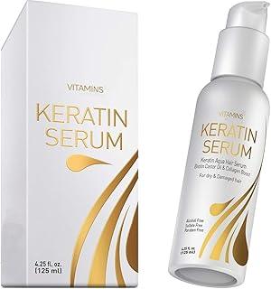 Keratin Protein Hair Serum - Anti Frizz Control Hair Oil Repair Treatment - Premium Luxury Herbal Oils Hair Gloss Shine & Heat Protectant for Frizzy Dry Damaged Hair