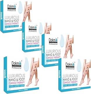 Dokmai LONDON Hand & Foot Candle Therapy | Softens, Cools & Rejuvenates | Luxurious Care for Dry & Tired Skin | 75g x 5 Pack