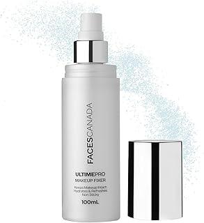 FACES CANADA Ultime Pro Makeup Fixer, 100 ml | Long Lasting Makeup Setting Spray | Keeps Makeup Intact | Hydrates, Soothes & Refreshes Skin | Hyaluronic Acid & Vitamin E Enriched | No Alcohol