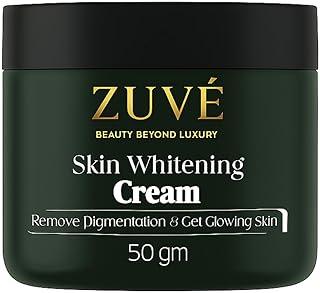 ZUVÉ COSMETICS Skin Brightening Cream - 50g Pigmentation & Dark Spot Removal Formula | Evens Skin Tone & Enhances Glow | Lightweight, Non-Greasy Daily Face Cream for All Skin Types