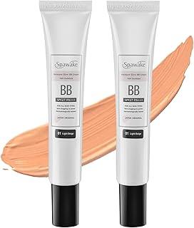 Spawake Moisture Glow BB Cream 01 Light Beige – Natural looking Coverage, 10-Hour Hydration, SPF27/PA+++, Blue Light Protection, J-Beauty Formula for All Skin Types, Pack Of 2, 60G