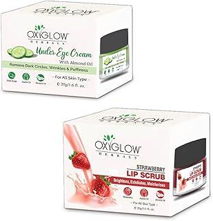 OxyGlow Herbals Under Eye Cream & Lip Scrub Combo