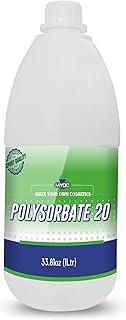 MYOC Pure Polysorbate 20-1 L, Polysorbate 20 for Makeup, Moisturizing, Cream & Lotion, Industrial Cosmetic Application, Skin & Hair Care Product, Polysorbate 20 Bulk