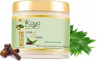 Kaya Herbal Product Clove & Neem Face Cream For Oily Skin/Acne Prone Skin For Control Acne & Pimples | Smooth, Soft & Glowing Skin – Made With Natural Ingredients Face Cream For Men & Women - 100 Gm
