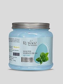 Rubaaz Aquamint Mani Pedi Massage Cream, Nourishing Hand and Foot Treatment, 1000g