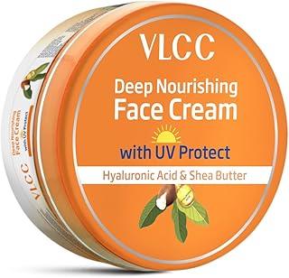VLCC Deep Nourishing Face Cream with UV Protect - 200g | With Hyaluronic Acid & Shea Butter | UV Protection | Winter Skin Protection | Intense Moisturization & Nourishment