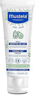 Mustela Baby Cradle Cap Cream 40ml - Newborn Safe - with Natural Avocado - Paraben Free & Fragrance Free