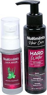 Nuelments Hair Strength Combo | Hard Water Co-Wash(200 ml) + Hair Serum (50 ml) | Anti Hair Fall & Mineral Build-up Control | With Argan Oil & Aloe Vera | Sulfate-Free | For Men & Women