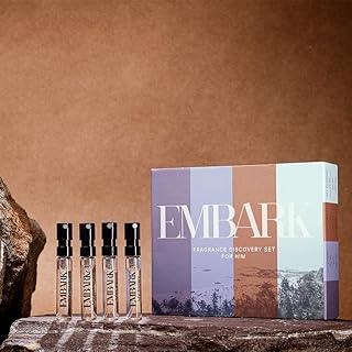 EMBARK Discovery | Long Lasting EDP 4x2ml Perfume Gift Set for Man | Woody, Musk and Fresh Premium Fragrance for Men | Travel & Pocket friendly perfume kit | Ideal gift for all occasions.