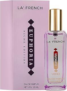 La French Euphoria Perfume for Men and Women 20ml | Intense Eau de Parfum | Unisex Perfume | Premium Long Lasting Luxury Fragrance | Luxury Perfume Gift Ideal for Both Men and Women.