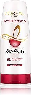 L'Oreal Paris Total Repair 5 Conditioner For Damaged Hair | Powered By Keratin XS Technology| Fights 5 Signs Of Hair Damage- Frizz, Breakage, Dryness, Stiff Hair, And Split Ends | 386 Millilitres