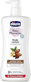 Chicco Baby Moments Body Lotion for Babies, 650ml | Almond Milk & Murumuru Butter | Quick Absorb Formula with Natural Ingredients for Ultra Soft Skin | Dermatologically Tested | Parabens & Phenoxyethanol Free