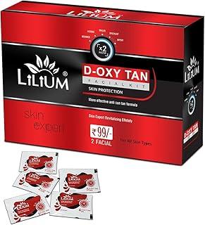 Lilium D-Oxy Tan Facial Kit More Effective Anti Sun Tan Formula, Skin Expert Revitalizing Effetely, 60g