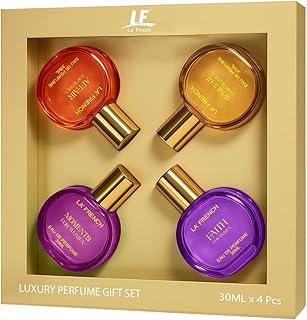 La French Perfume Gift Set for Women | Premium Vanila, Strawberry, Citrus & Bergamot Scents | Luxury Fragrances | Gift for women | Perfume Gift Set for Women (4x30ml)