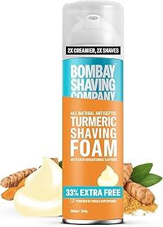 Bombay Shaving Company Turmeric Shaving Foam,266 ml (33% Extra) with Turmeric & Sandalwood