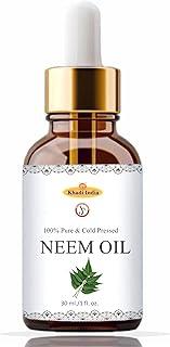Khadi 100% Pure Neem Oil Coldpressed Carrier Oil, 30 ml