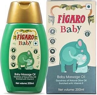 Figaro Baby Massage Oil With Goodness Of Natural Olive Oil Enriched With Vitamin E, Dermatologically Tested, 200 Ml