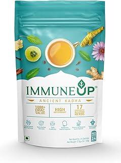 Namaste Chai - Immuneup - Immunity Booster | Herbal Tea | Ancient Indian Ayurvedic Kadha, 17 Natural Herbs All in One, High Antioxidant, Ready Mix Powder (2.5gm x 24 Sachets)