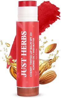 Just Herbs Tinted Lip Balm with SPF 20+ for Dry & Chapped Lips for Men & Women | Hydrating Lip Balm for Pigmented Lips - C