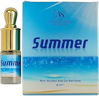 Summer Attar & Sons Non-Alcoholic Roll-On Perfume – Fresh Long-Lasting Unisex Fragrance – 6ml