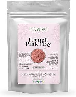 Young Chemist French Pink Clay | Anti-Aging Skin Cleanser,Paraben free | Raw, Vegan & Organic | All Skin Types (250g)