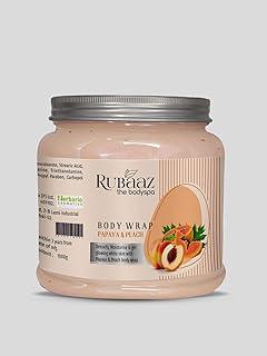 Rubaaz Body Wrap Papaya & Peach for Detoxifying and Moisturising, 1000g