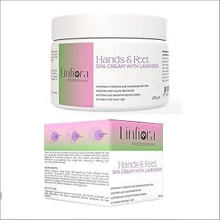 Linfiora Professional Hands & Feet Spa Cream with Lavender | Spa Cream for Dry, Rough and Dehydrated Skin| Smoothness Revitalise and Nourish| All Skin Type for Men & Women - 100 ml