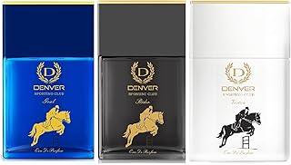 DENVER Goal, Rider, Victor Perfume - 70ML Each (Combo Pack of 3) | Long Lasting Eau De Parfum Scent for Men