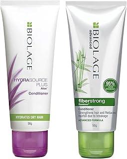 Biolage Apricot Advanced Fiberstrong Conditioner & Biolage Hydrasource Conditioner for Dry Hair Combo.98 Grams x 2