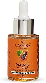 Lashika Papaya Glow Serum | With Niacinamide, Hyaluronic Acid, Ceramides & Peptides | Hydrating | Brightening | Repairing | Unisex | 30ml
