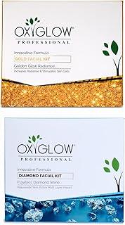 OxyGlow Herbals Gold Facial Kit 260 Gm & OxyGlow Herbals Diamond Facial Kit 260 gm (Combo Pack)