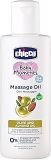 Chicco Baby Moments Massage Oil, New Advanced Non-sticky & Moisturizing Formula, Suitable for Baby’s Skin, Hair & Scalp, No Phenoxyethanol & Parabens (200ml)