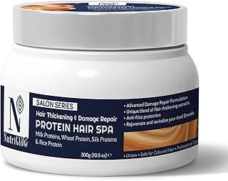 NutriGlow Protein Hair Spa With Rice Proteins for Hair Thickening & Damage Repair 300gm