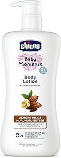 Chicco Baby Moments Body Lotion for Babies, 500ml | Almond Milk & Murumuru Butter | Quick Absorb Formula with Natural Ingredients for Ultra Soft Skin | Dermatologically Tested | Parabens & Phenoxyethanol Free
