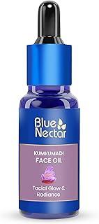 Blue Nectar Kumkumadi Tailam Skin Brightening Face Oil for Glowing Skin, Dull & Damage Skin Repair | Natural Anti Aging Serum | With Plant Based Collagen Booster (26 Herbs, 30 ml)