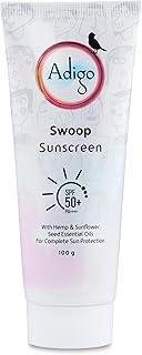 Swoop Sunscreen | SPF 50+ | PA++++ | No White Cast| UVA/UVB Protection|For Even Toned & Glowing Skin For All Skin Types| 100g, Pack Of 1