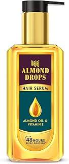 Bajaj Almond Drops Hair Serum 100 ml | With Almond Oil & Vitamin E | Nourishes Dry & Frizzy Hair.