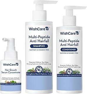 WishCare Hair Growth& Anti Hairfall Range with Serum, Shampoo & Conditioner - Combo Pack (30 ml + 250ml + 200ml)