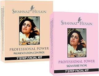 Shahnaz Husain Professional 7 Step Facial Kit For Power (Pigmentation-Control + Signature Facial) (96g + 30ml Skin Toner)
