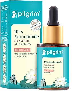 Pilgrim 10% Niacinamide Serum 30ml For Acne Marks|With 1% Zinc PCA, Salicylic & Hyaluronic Acid|Niacinamide Serum For Oily Skin, Acne-Prone, Combination, Normal Skin|Oil Control, Anti-Acne|Women & Men