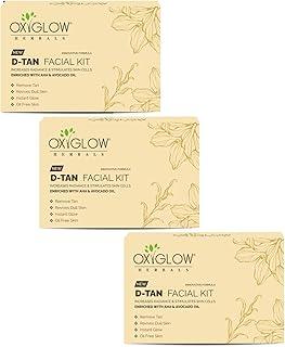 OXYGLOW HERBALS D-Tan Facial Kit|Remove Tan|Revives Dull Skin|Instant Glow|Oil Free Skin|50Grams(Pack Of 3)