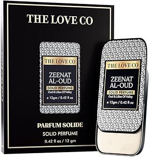 THE LOVE CO. Solid Perfume for Men & Women | Long-Lasting Woody & Spicy Fragrance Balm | Alcohol-Free, Travel-Friendly, Pocket Perfume Stick | Luxury Scent - 12gm (Zeenat Al-Oud)